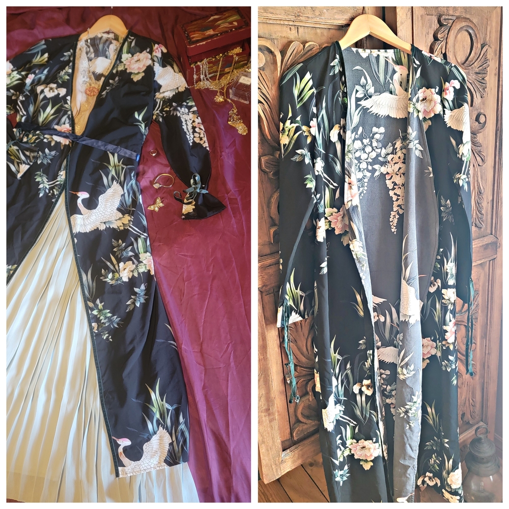 💫 FREE ADDON 💫 - Beautiful Kimono Duster With Cranes